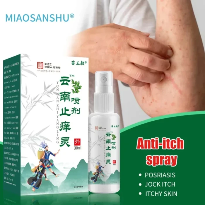 Anti-Itch Spray – Cooling Relief for Itchy Skin